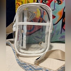 Clear White Crossbody Bag